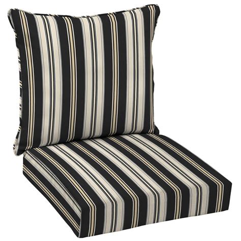 Hampton Bay Jeanette Trellis deep seating outdoor lounge chair cushion set. . Hampton bay outdoor cushions